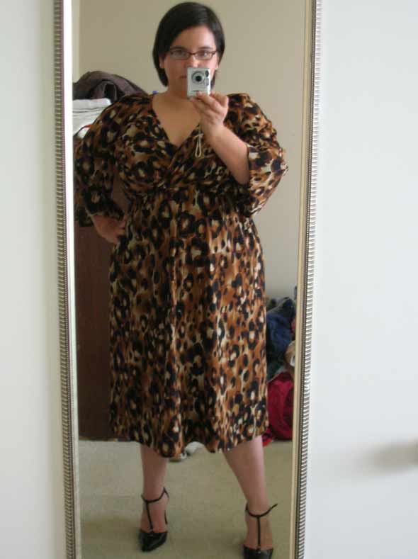 leopard dress no belt