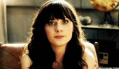 zooey deschanel don't know gif