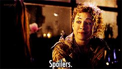 River Song Spoilers gif
