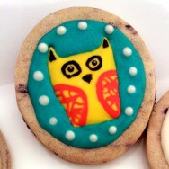Decorated Owl cookie